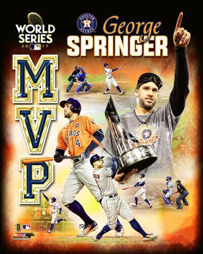 George Springer Signed Official 2017 Astros World Series Baseball (USA SM COA)