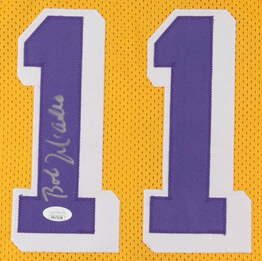 Bob McAdoo Signed Los Angeles Lakers Home Jersey (JSA COA) NBA Hall of Fame 2000