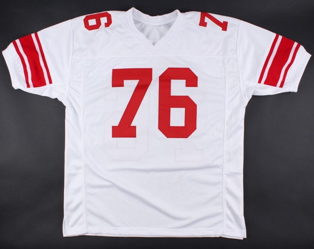 Ereck Flowers Signed Giants Jersey (JSA COA) 2nd Year Offensive Tackle / U Miami