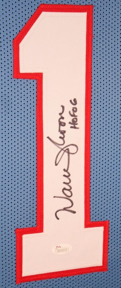 Warren Moon Signed Houston Oilers 35" x 43" Custom Framed Jersey (JSA COA)