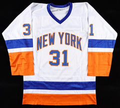 Billy Smith Signed New York Islanders Jersey (JSA COA) 4xStanley Cup Champion