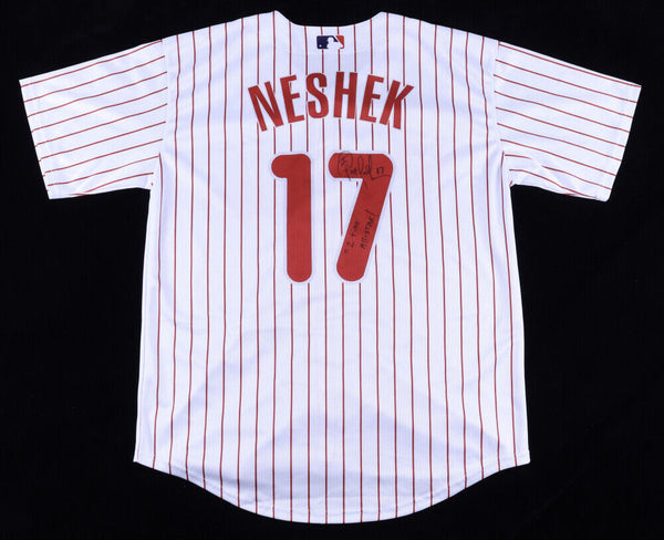 Pat Neshek Signed Philadelphia Phillies Jersey Insc.2 Time All