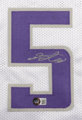 De'Aaron Fox Signed Sacramento Kings Jersey (Beckett Holo) #5 Pck 2017 NBA Draft