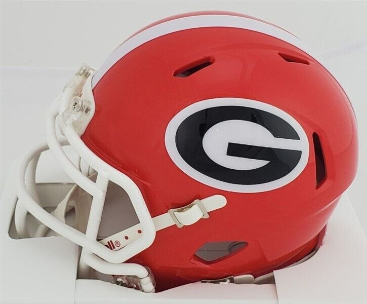 Jordan Davis Signed Georgia Bulldogs Mini Helmet (JSA COA) 2021 National Champs