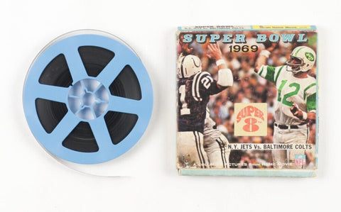 Vintage 1969 Super Bowl III 8MM Film Reel / New York Jets 16 Baltimore Colts 7