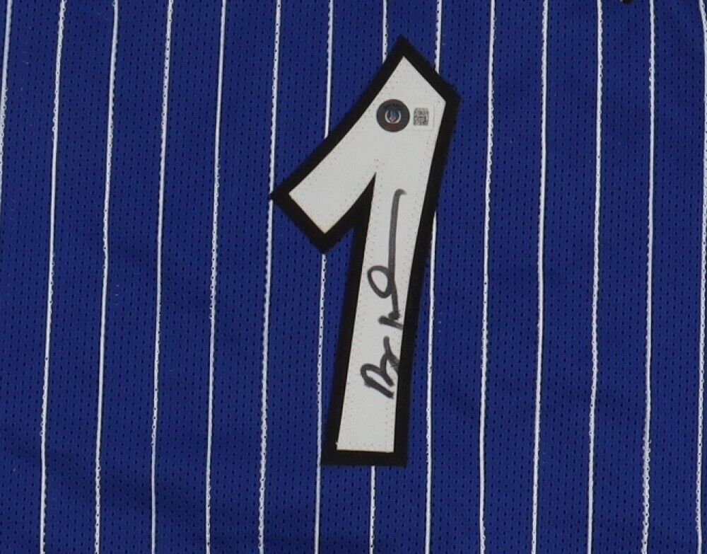 Anfernee (Penny) Hardaway Signed Orlando Magic Jersey (Beckett) 1993 #3 Draft Pk