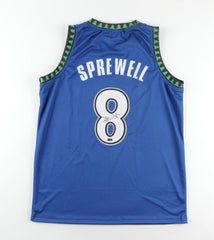 Latrell Sprewell Signed Minnesota Timberwolves Jersey (Steiner) 4xNBA All Star