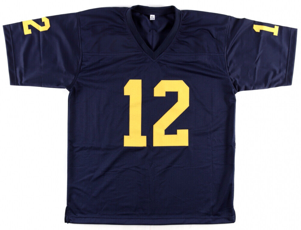 Cade McNamara Signed Michigan Wolverines Jersey (Beckett COA) Winning QB vs OSU