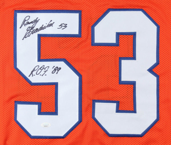 Randy Gradishar Signed Denver Broncos Jersey Inscribed R.O.Y '89 (JS –