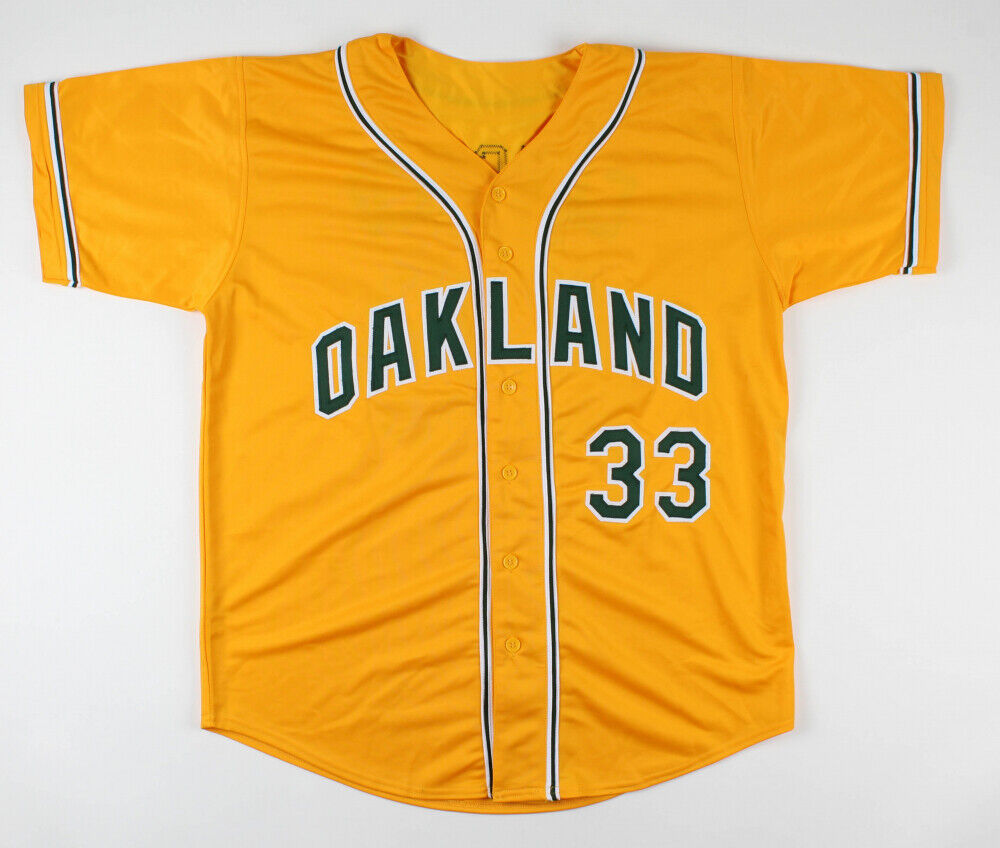 Jose Canseco Signed Athletics Jersey (JSA) 2×World Series Champion 1989, & 2000