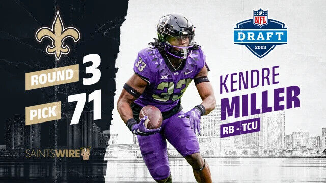 Kendre Miller Signed Saints Jersey (JSA COA) New Orleans 2023 3rd Round Pick /RB