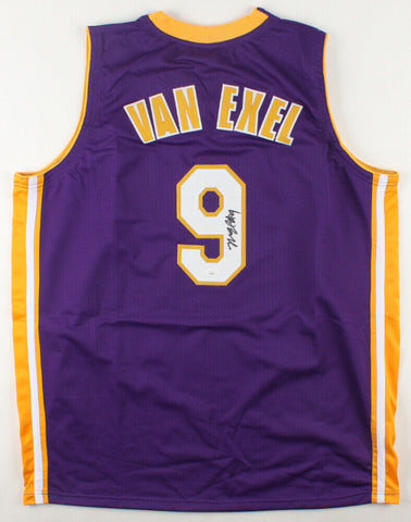 Nick Van Exel Signed Los Angeles Lakers Jersey (JSA COA) 1993 2nd Round Draft Pk