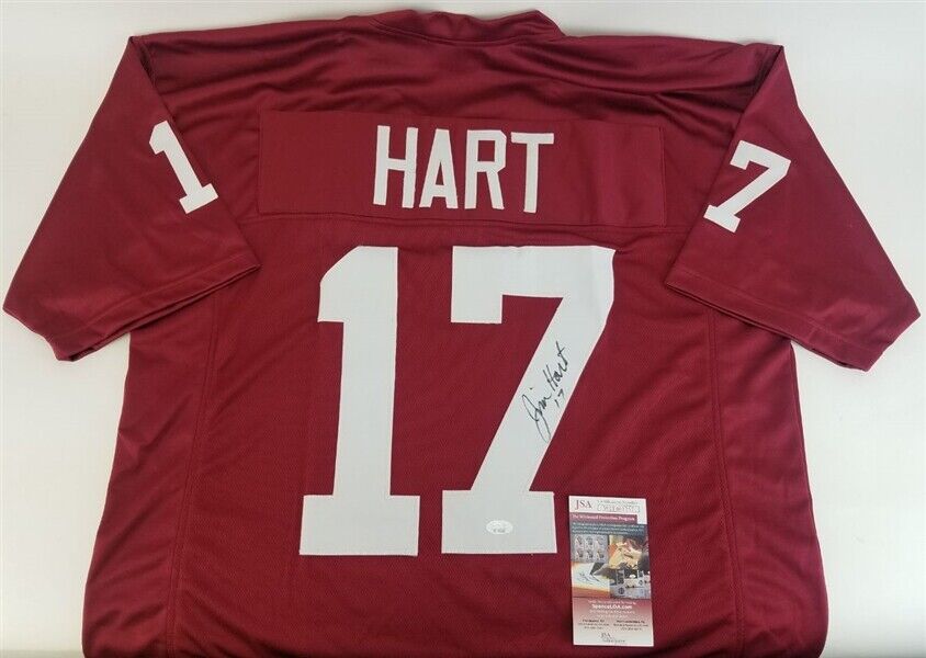 Jim Hart Signed Cardinals Jersey (JSA COA) St Louis Starting Q.B.(1966–1983)