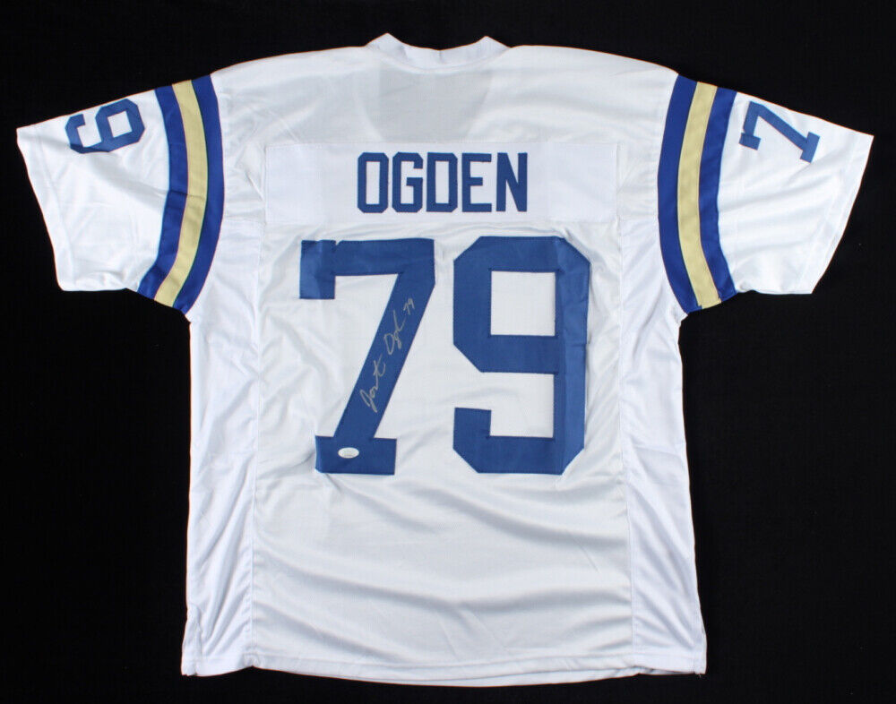 Jonathan Ogden Signed UCLA Bruins Jersey (JSA COA) Ravens HOF Offensive Tackle