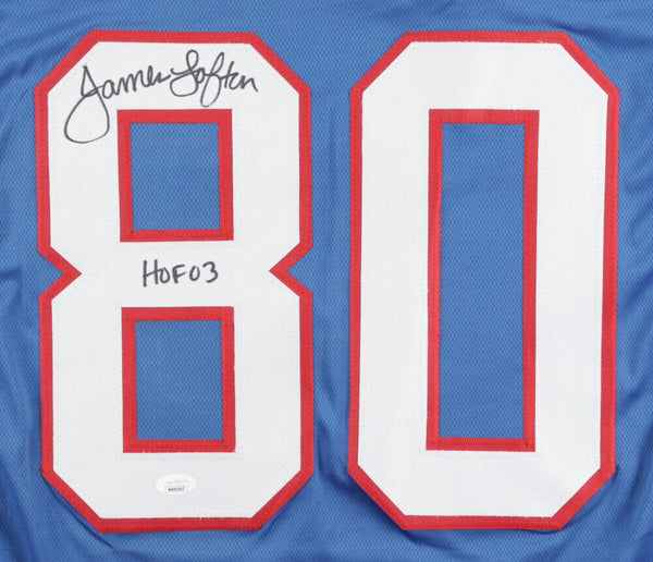 James Lofton Signed Bills Jersey (JSA) Buffalo's 3xSuper Bowl Wide