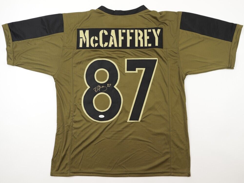 Ed McCaffrey Signed Denver Bronco Salute to Service Jersey (JSA COA) Pro Bowl WR