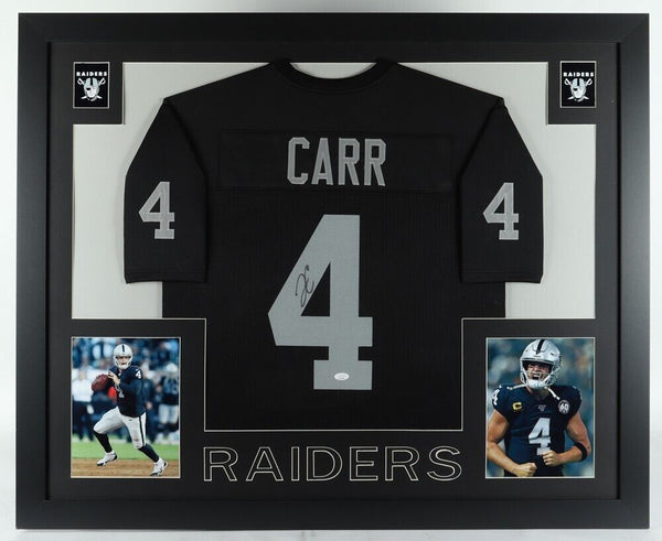 Derek Carr Las Vegas Raiders Signed Autograph Custom Jersey Black JSA  Witnessed Certified at 's Sports Collectibles Store