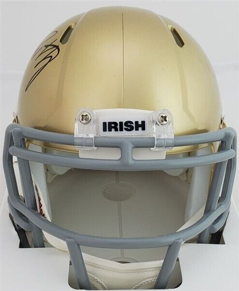 Rudy Ruettiger Signed Notre Dame Fighting Irish Mini-Helmet (JSA COA)