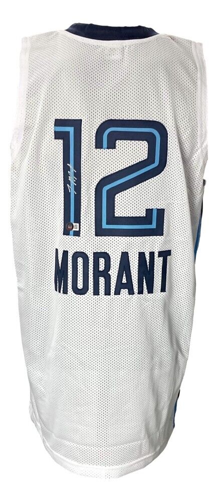 Ja Morant Signed Memphis Grizzlies Jersey (Beckett) 2020 NBA Rookie of the Year