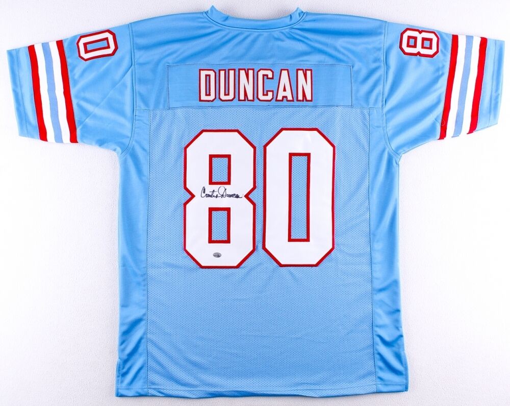 Curtis Duncan Signed Houston Oilers Jersey (GTSM COA) All Pro Wide Receiver