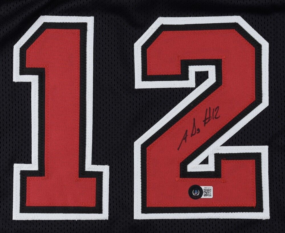 Ayo Dosunmu Signed Chicago Bulls Jersey (Beckett) 2021 Draft Pick U. of Illinois