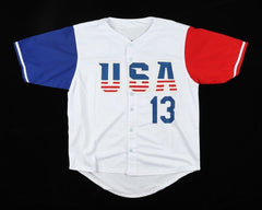 Omar Vizquel Signed Team USA Jersey (JSA) 11xGold Glove Winning Shortstop