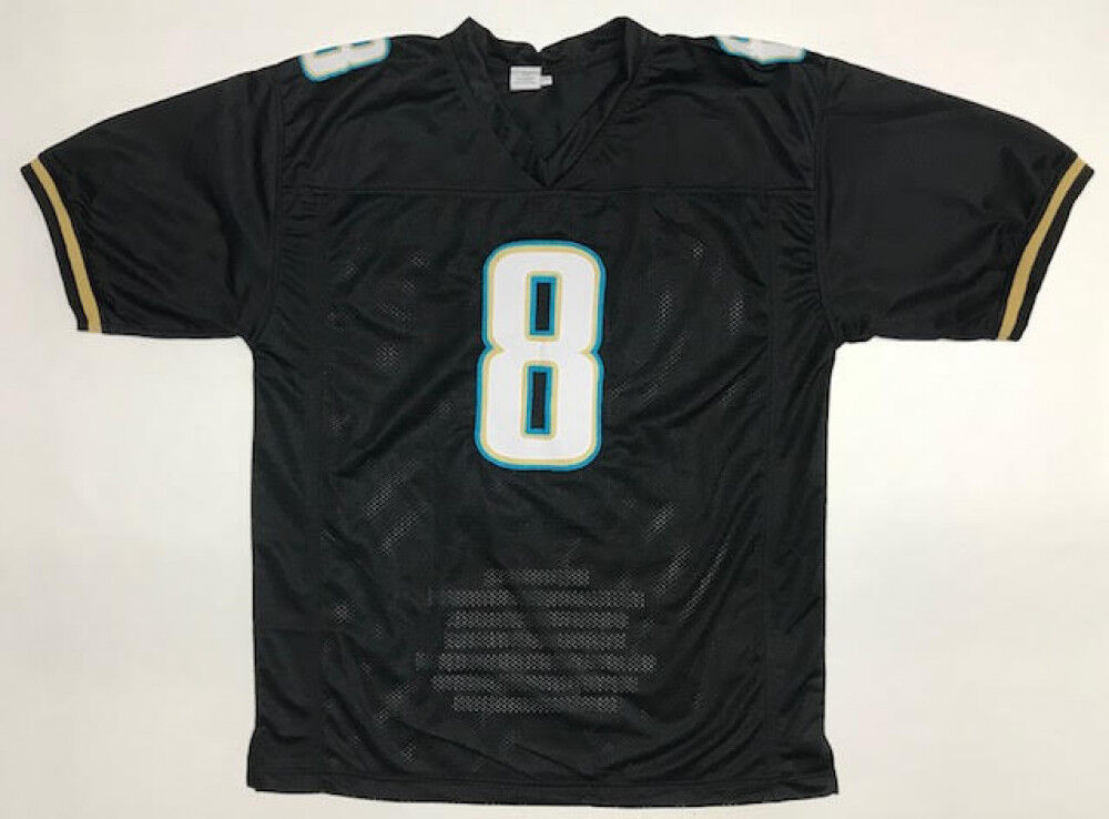 Mark Brunell Signed Jacksonville Jaguars Career Highlight Stat Jersey (JSA COA)