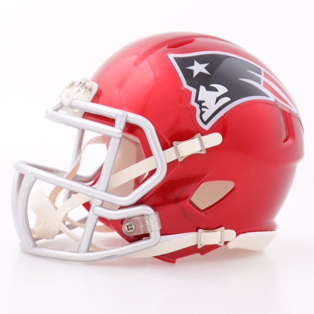 Ty Law Signed New England Patriots Flash Alternate Speed Mini Helmet (Beckett)