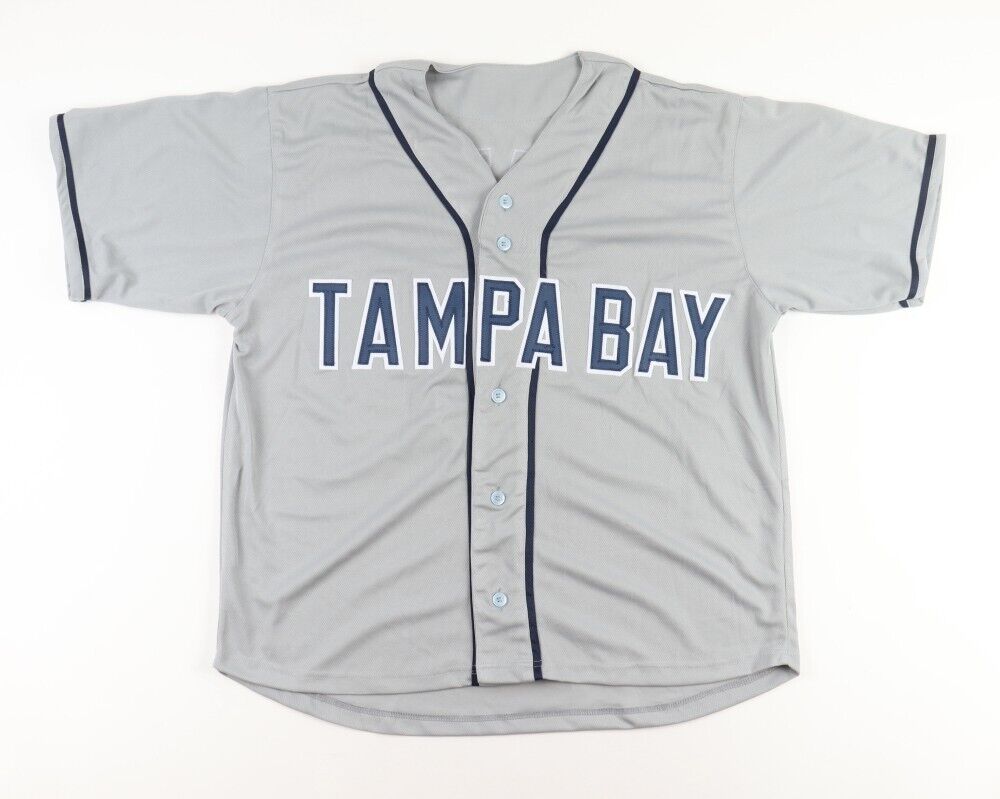 Wander Franco Signed Rays Jersey (JSA) Tampa Ray 2021 Rookie Shortstop