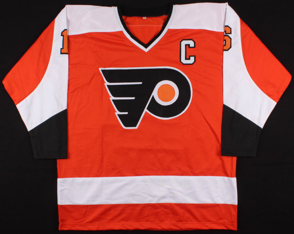 Bobby Clarke Signed Flyers Captain's Jersey Inscribed "74 75 S.C.C." (JSA COA)