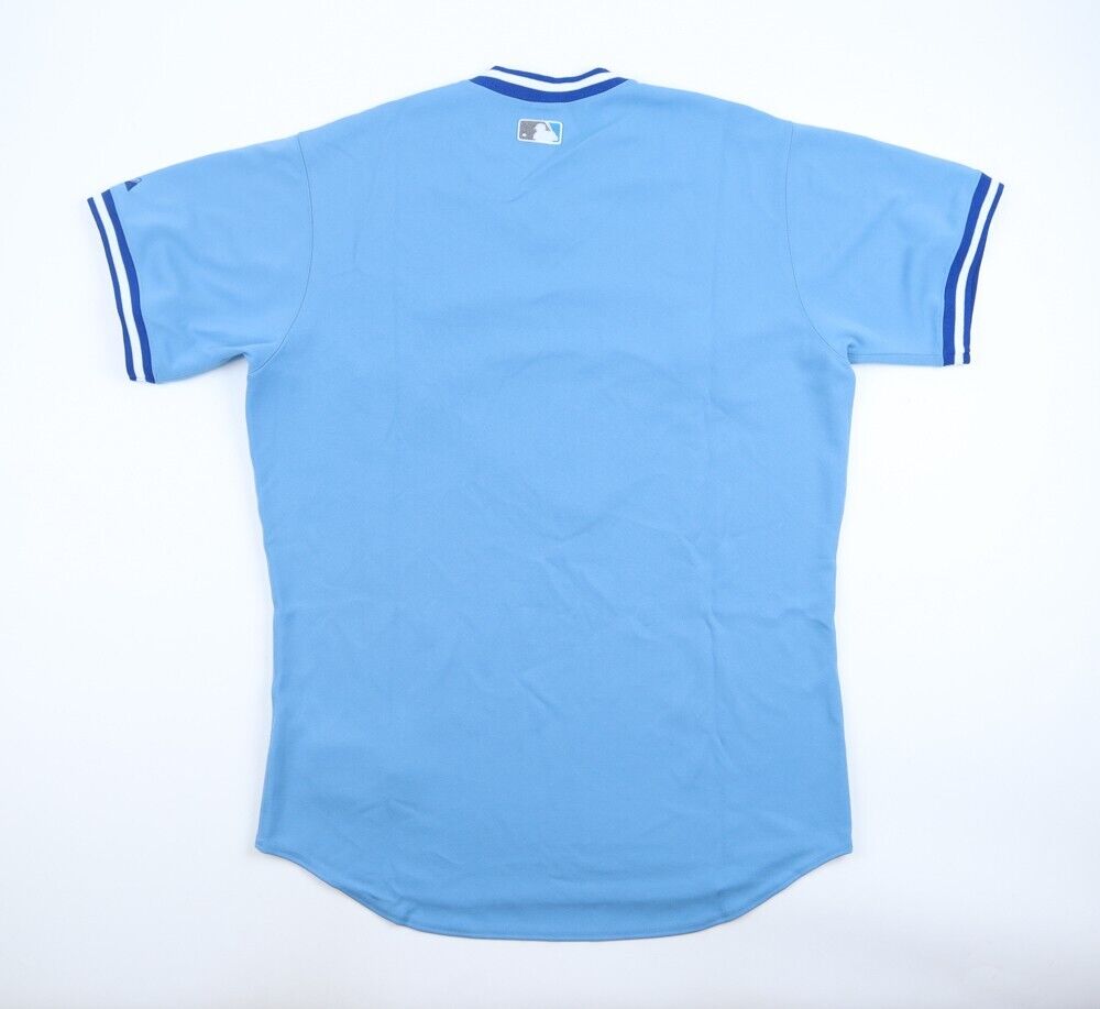 Joe Carter Signed Toronto Blue Jays Majestic Jersey (JSA) 1993 W.S. Winning H.R.