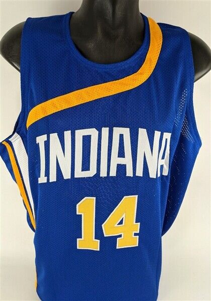 Freddie Lewis Signed Indiana Pacers Jersey (JSA COA) 3xABA Champion Point Guard