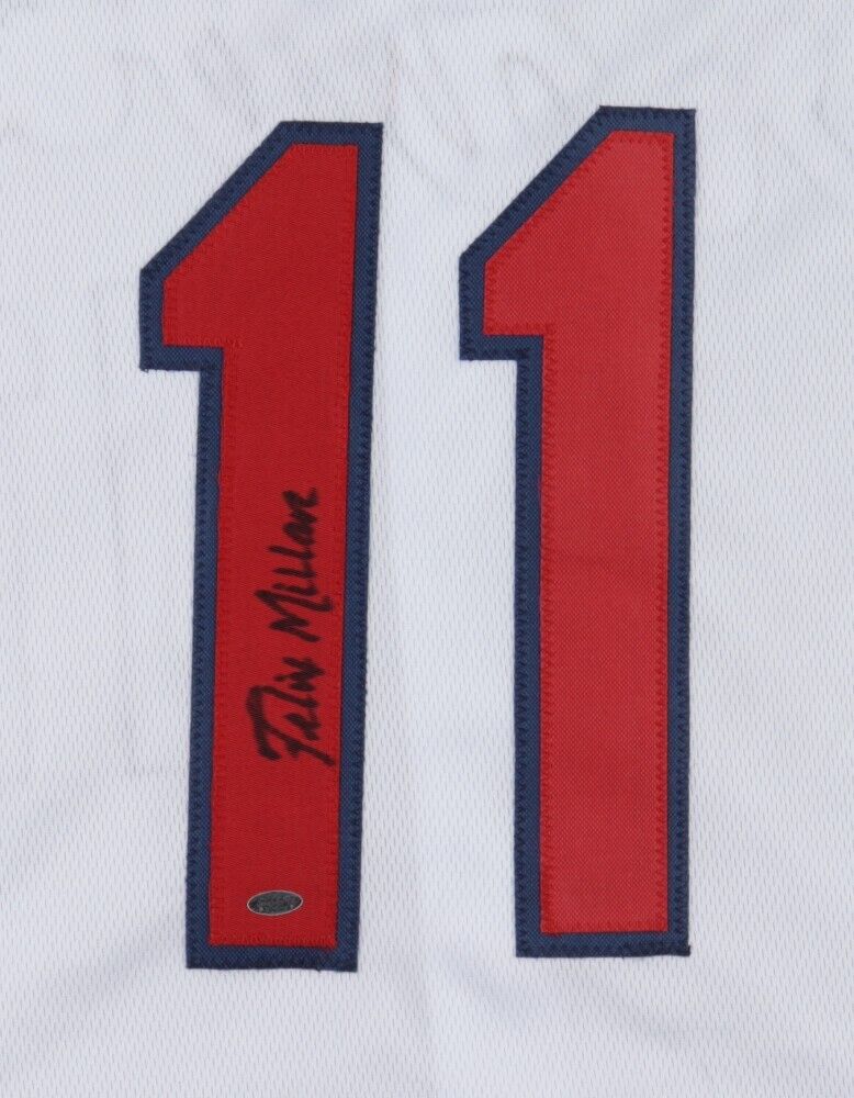 Felix Millan Signed Atlanta Braves Jersey (OKAuthentics) 3xAll Star 2nd Baseman