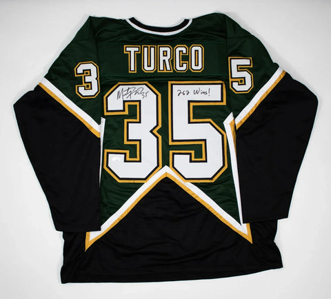 Marty Turco Signed Dallas Stars Jersey Inscribed “262 Wins!” (JSA COA) Goalie