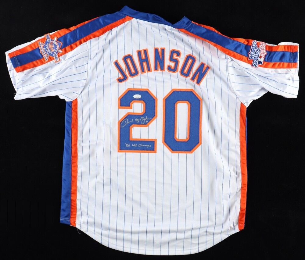 Howard Johnson Signed New York Mets 1986 World Series Style Jersey (JSA COA)