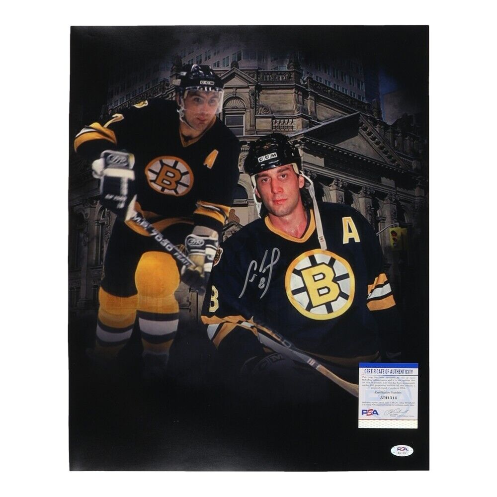 Cam Neely Signed Boston Bruins 16x20 Photo (PSA COA) 5xNHL All Star Right Winger