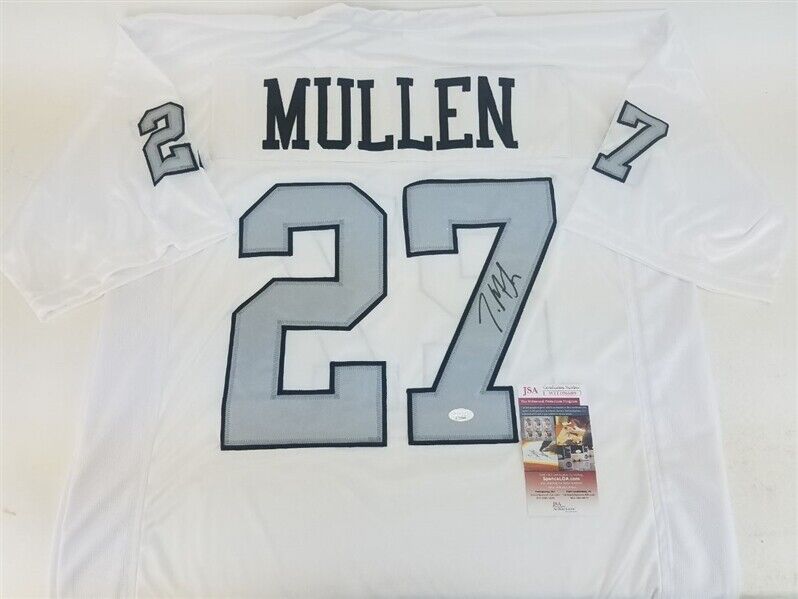Trayvon Mullen Signed Oakland Raiders White Jersey (JSA COA) 2019 2nd Rd Pick DB