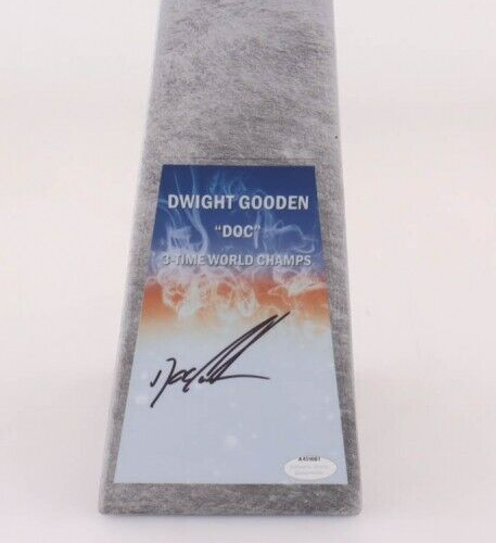 Dwight "Doc" Gooden Signed 2xWorld Series Championship Trophy (Schwartz Sports)
