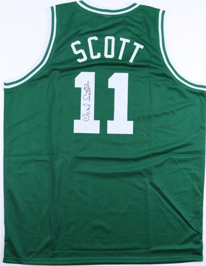 Charlie Scott Signed Boston Celtics Jersey (JSA COA) Hall of Fame Shooting Guard