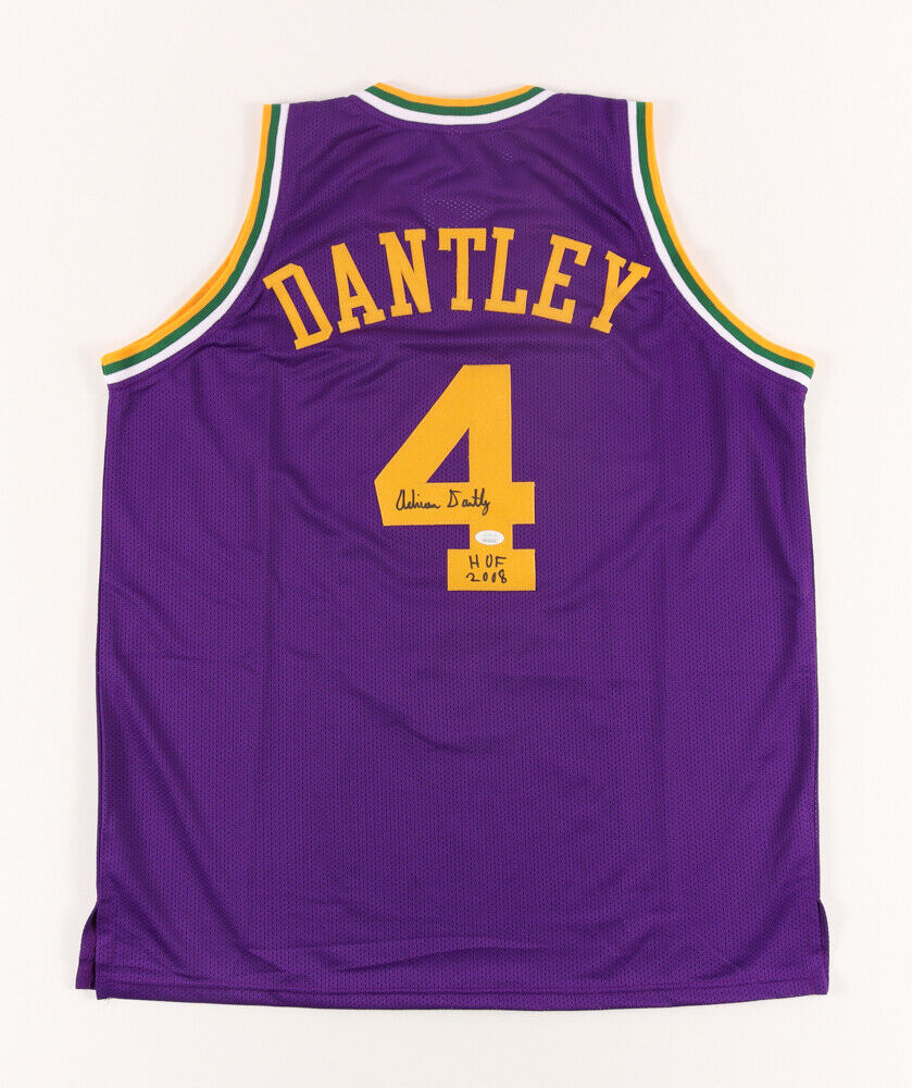 Adrian Dantley Signed Utah Jazz Jersey Inscribed "HOF 2008" (JSA Hologram)