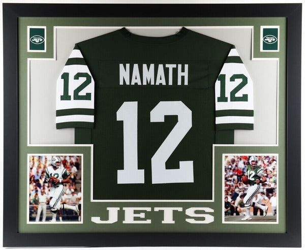 Joe Namath Super Bowl III Color New York Jets 8x10 Framed Football Photo  with Engraved Autograph