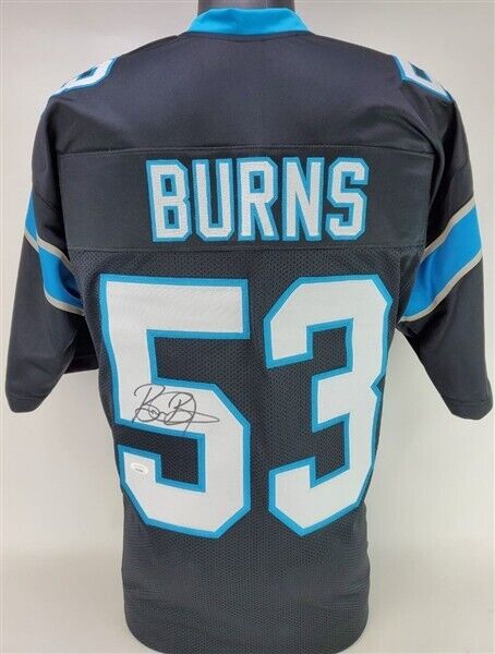 Brian Burns Signed Panthers Jersey (JSA COA) Carolina 2019 #1 Pick NFL Draft D.E