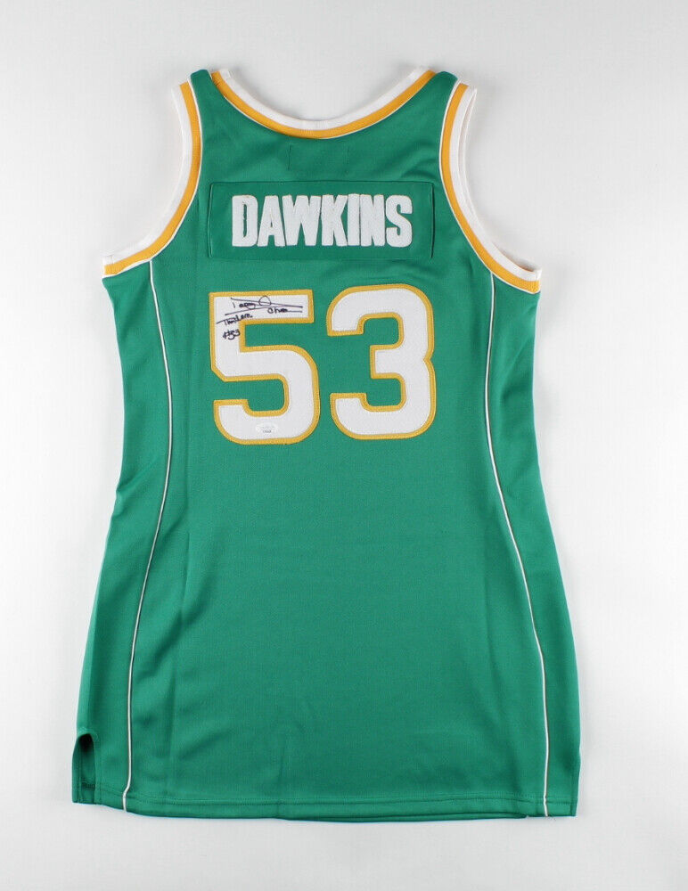 Darryl Dawkins Signed Evans High School Jersey "Choc Thunder" (JSA COA) 76ers