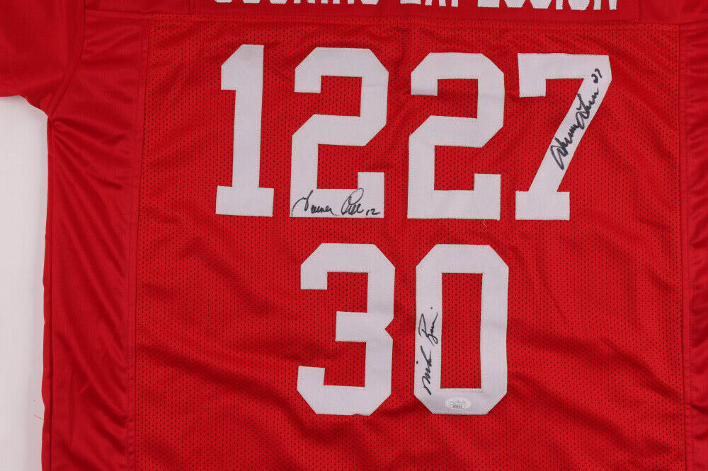 Nebraska Cornhuskers Mike Rozier, Irving Fryar & Turner Gill Signed Jersey JSA