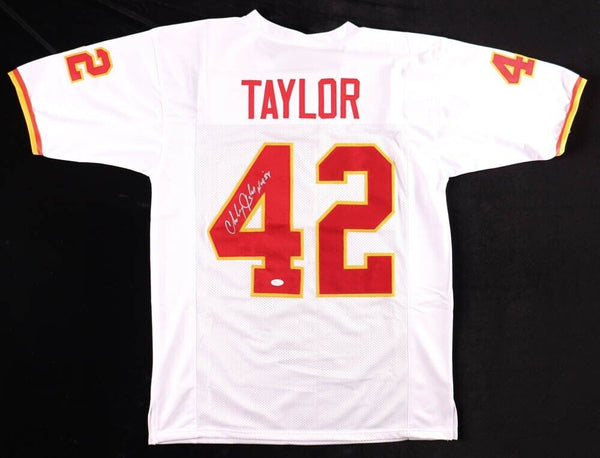 Charley Taylor Signed Washington Redskins Jersey Inscribed HOF 84