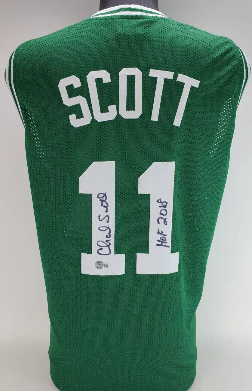 Charlie Scott Signed Boston Celtics Jersey Inscribed "HOF 2018" (JSA COA)