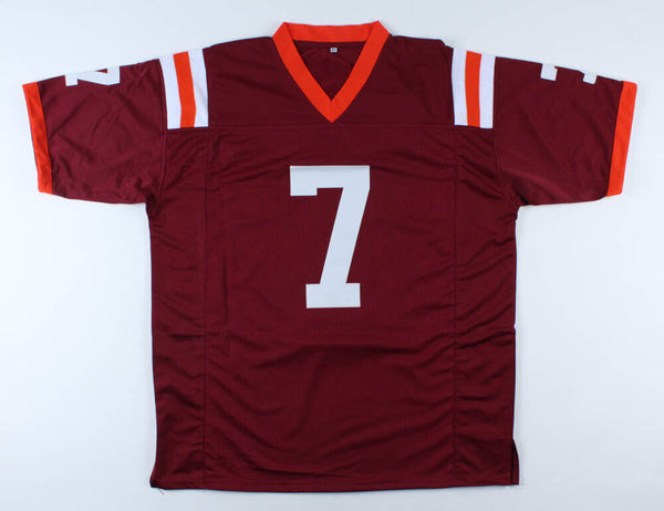 Michael Vick Signed Virginia Tech Hokies Jersey (Beckett COA) #1 Overa –