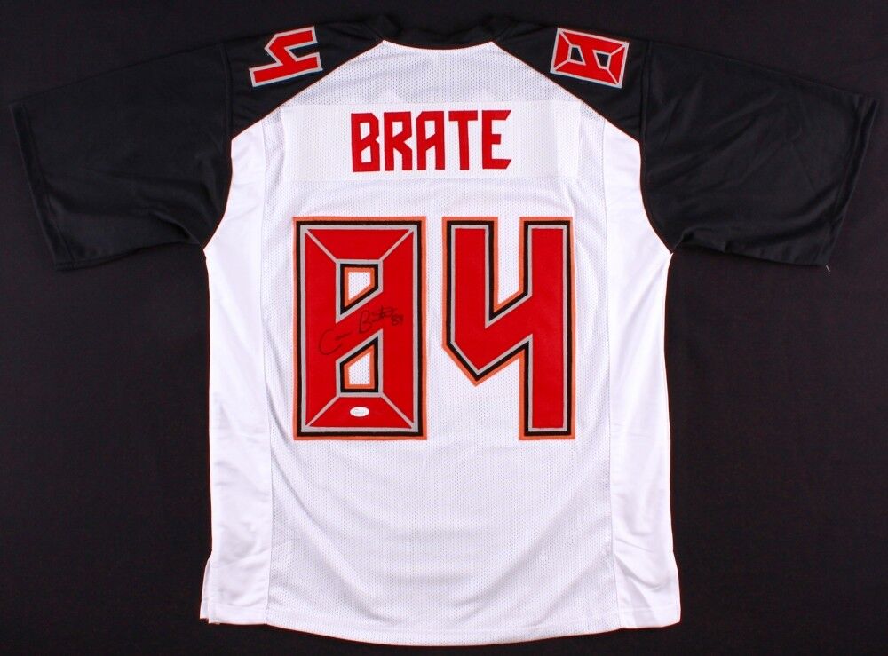 Cameron Brate Signed White Buccaneers Jersey (JSA COA) Tampa Bay Bucs Tight End
