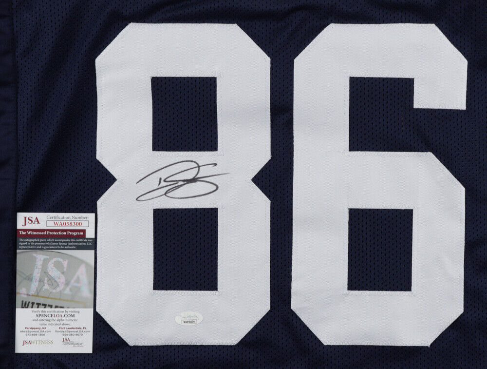 Dalton Schultz Signed Dallas Cowboys Jersey (JSA COA) Ex Stanford Tight End