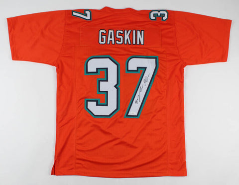 Myles Gaskin Signed Miami Dolphins Jersey (JSA COA) 2nd Year RB Washington Husky